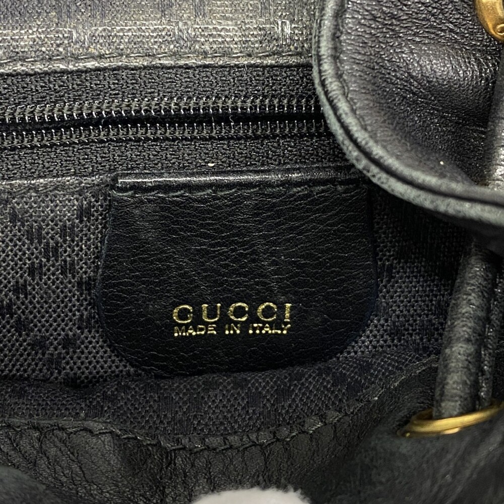 Gucci Bamboo Backpack (003 1705 0030) Leather, Black, Women's - Picture 5 of 16